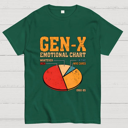 Gen-X Emotional Chart Geek T-Shirt