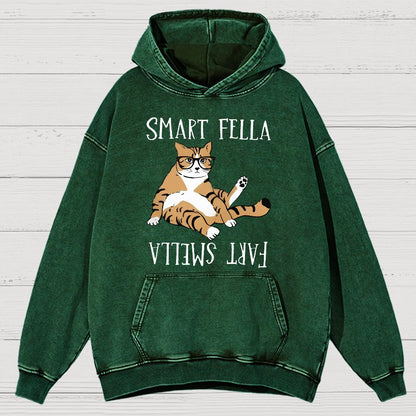 Funny Cat Vintage Distressed Hoodie