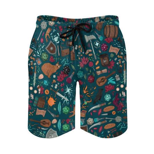 Magic Dice Forest Geek Shorts
