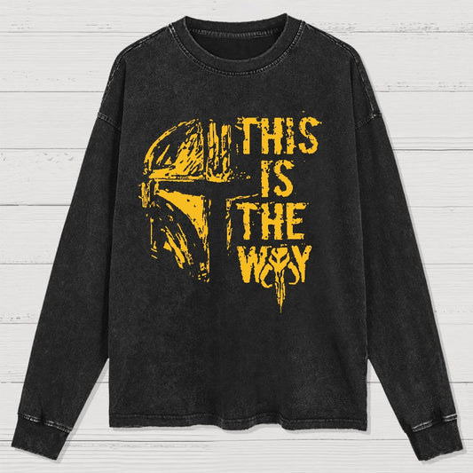 This Is The Style Washed Long Sleeve Tee