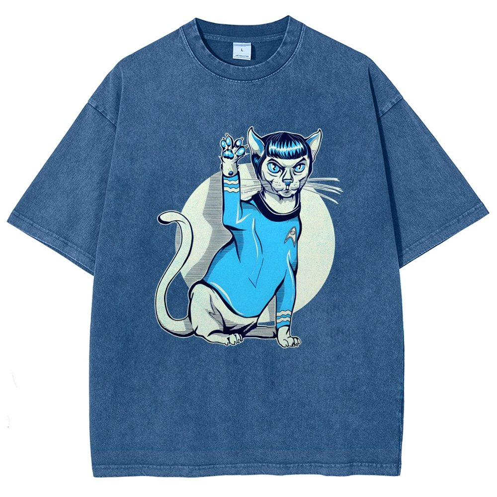 Nap Long and Pros-Purr Vintage Distressed T-shirt