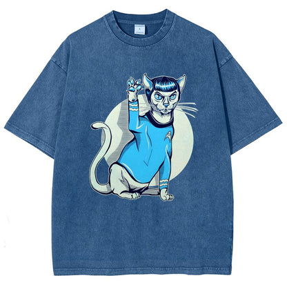 Nap Long and Pros-Purr Vintage Distressed T-shirt