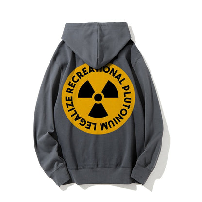 Legalize Recreational Plutonium Printed Back Unisex Cotton Hoodie