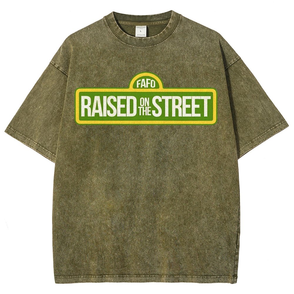 Raised On The Street Buy Now Vintage Distressed T-shirt