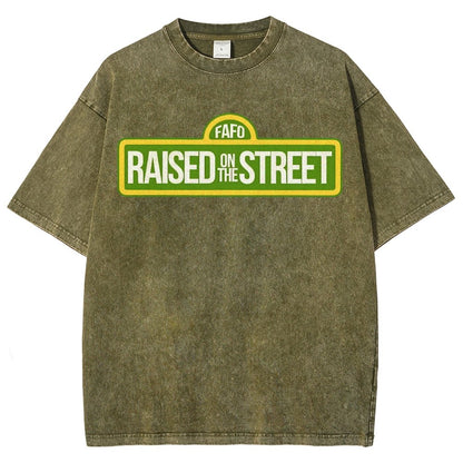 Raised On The Street Buy Now Vintage Distressed T-shirt
