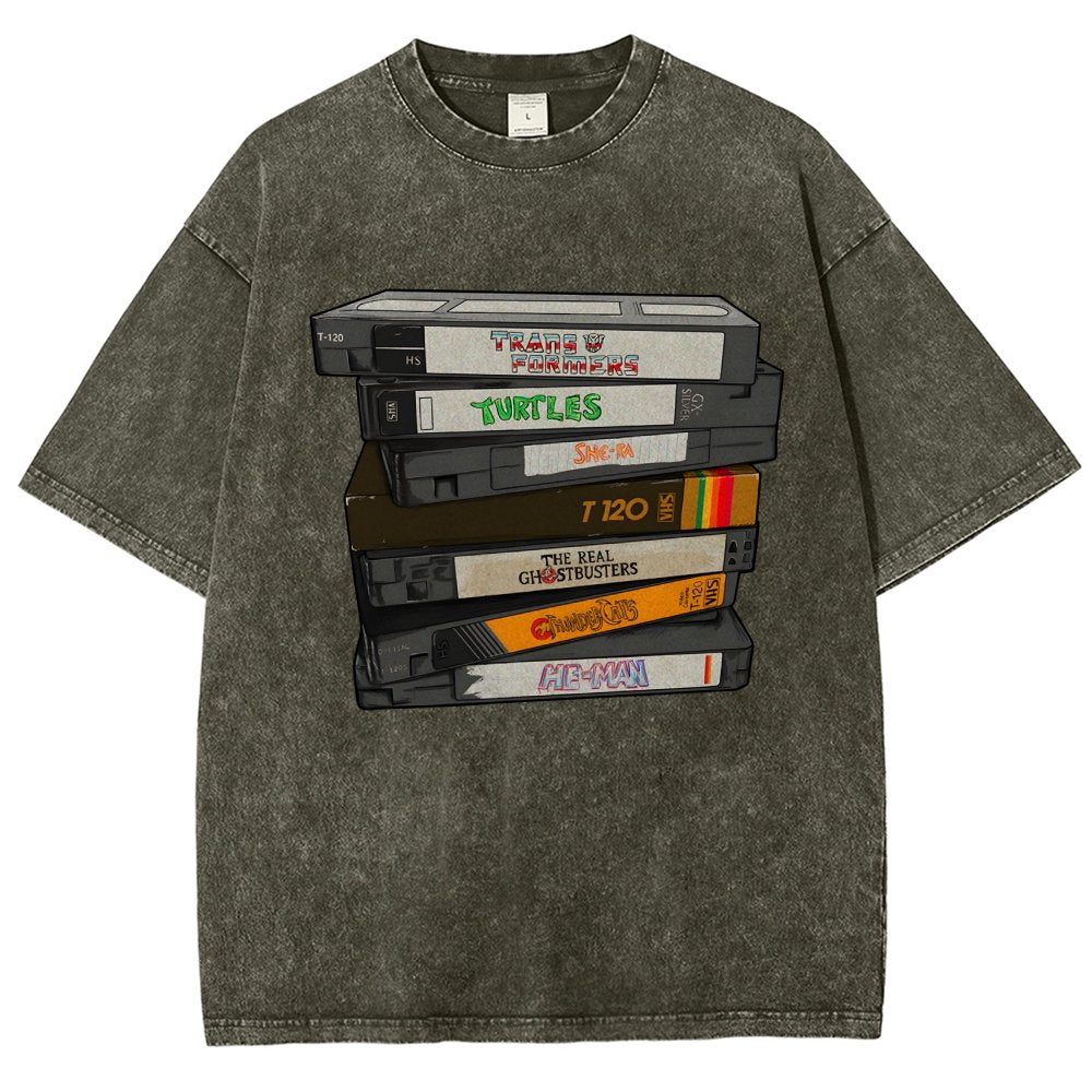 Nostalgic VHS - Action Edition Vintage Distressed T-shirt