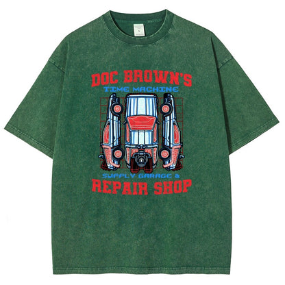 Time Machine Repair Shop Vintage Distressed T-shirt