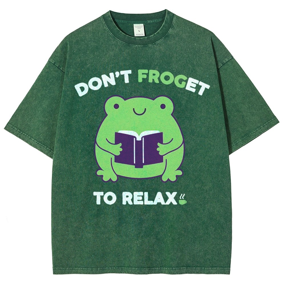 Don't Froget to Relax Vintage Distressed T-shirt