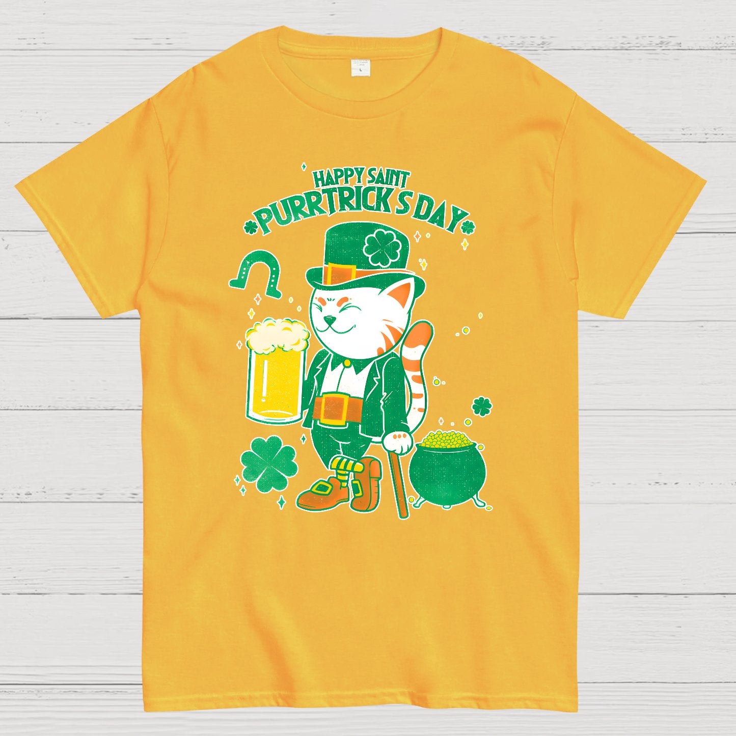 Cat St. Patrick's Day Geek T-Shirt