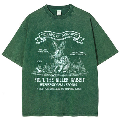 The Rabbit of Mysterious Place Vintage Distressed T-shirt
