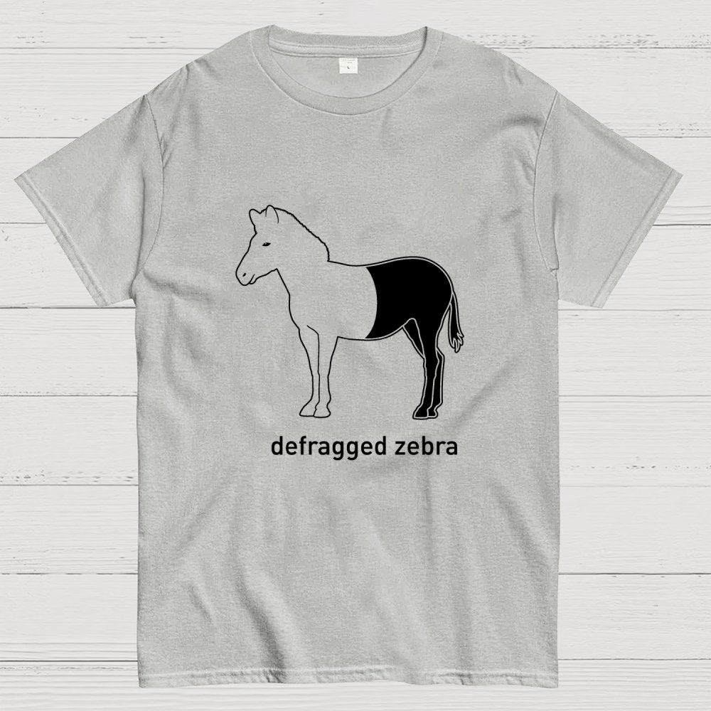 Defragged Zebra IT Geek T-Shirt