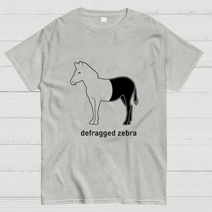 Defragged Zebra IT Geek T-Shirt