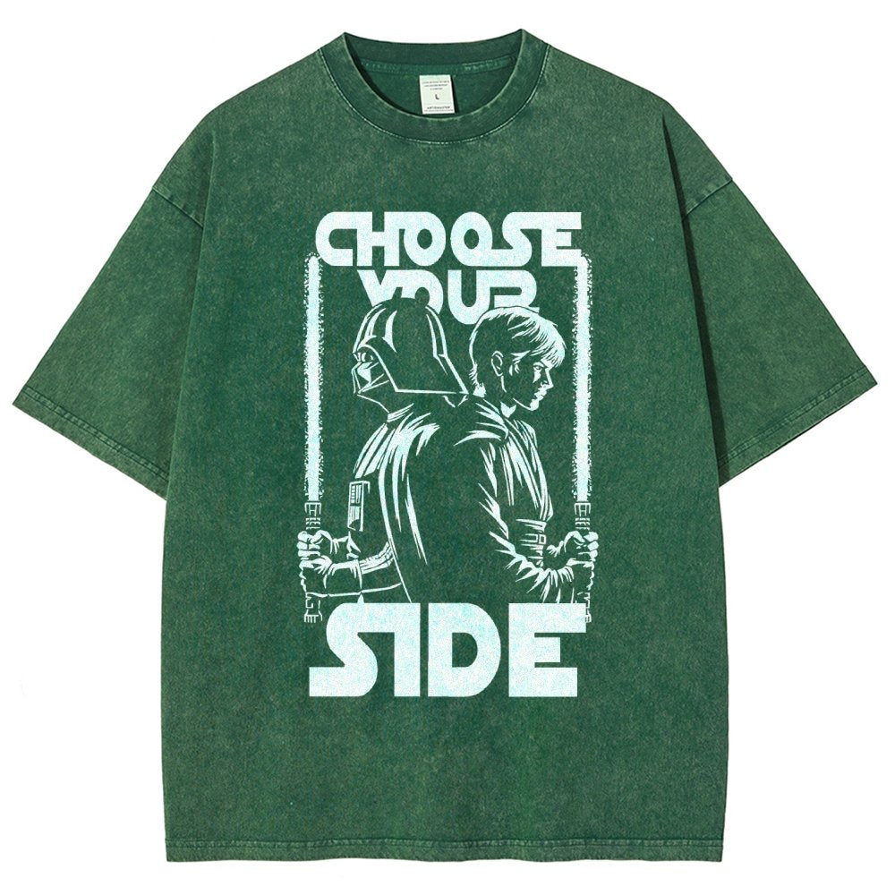 Choose Your Side Vintage Distressed T-shirt