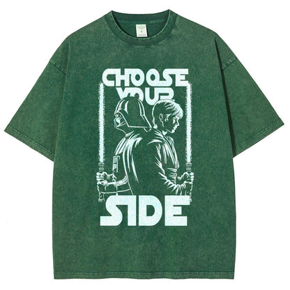 Choose Your Side Vintage Distressed T-shirt