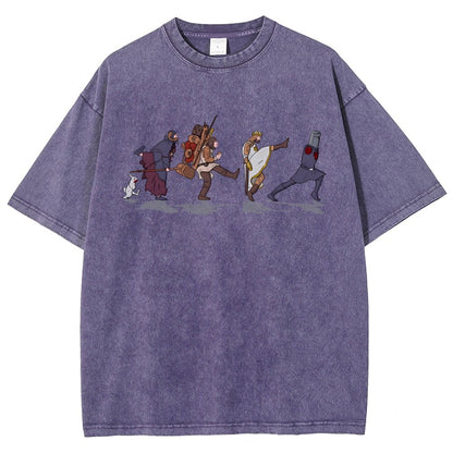 Walking Toward the Grail Vintage Distressed T-shirt