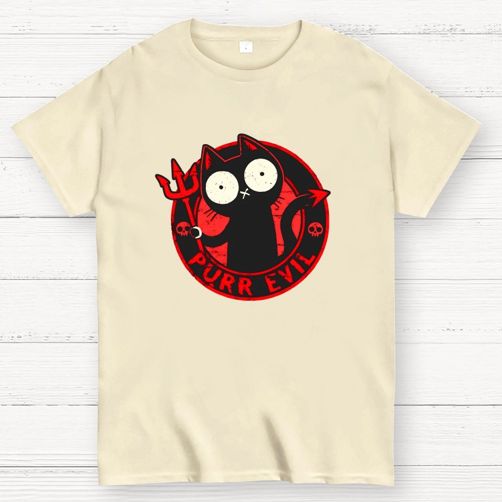 Purr Evil Cat Geek T-Shirt