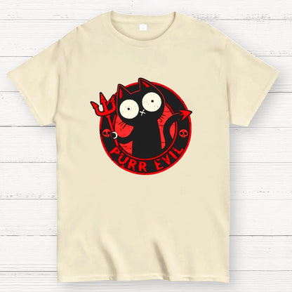 Purr Evil Cat Geek T-Shirt