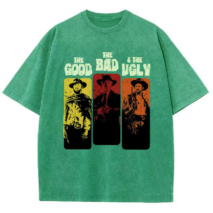 The Good The Bad The Ugly  Vintage Distressed T-shirt