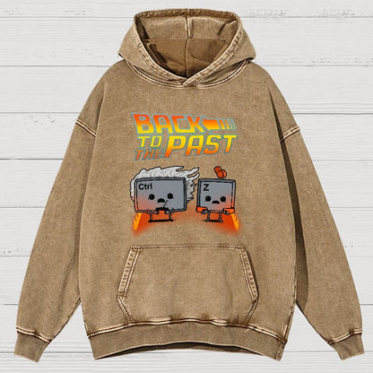 Back To The Past Vintage Distressed Hoodie