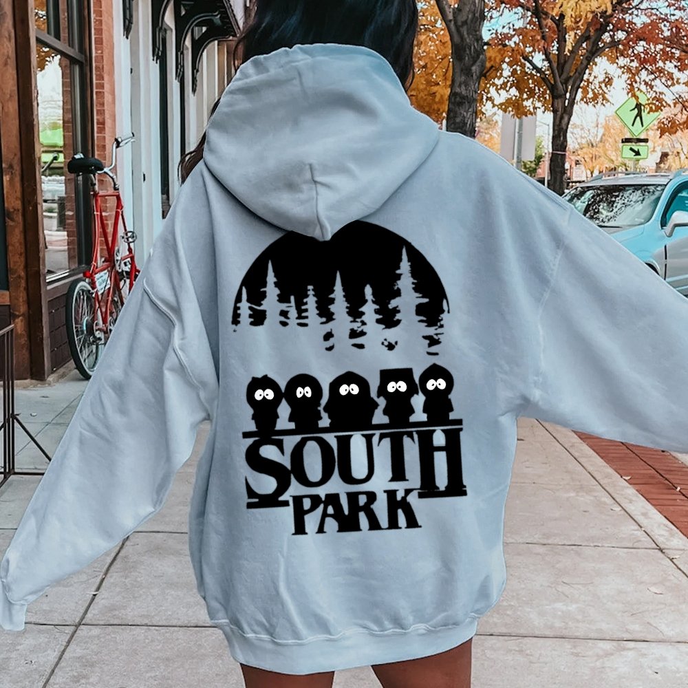 Stranger Park Inspired Art Printed Back Unisex Cotton Hoodie