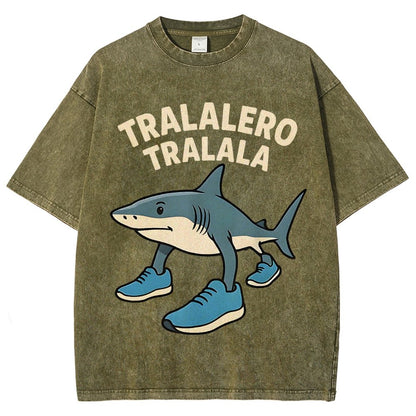 Tralalero Tralala Vintage Distressed T-shirt