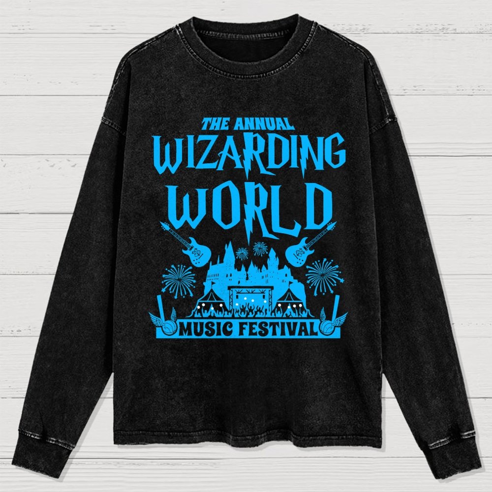 Wizards & Witches Music Festival Washed Long Sleeve Tee