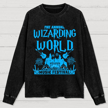 Wizards & Witches Music Festival Washed Long Sleeve Tee
