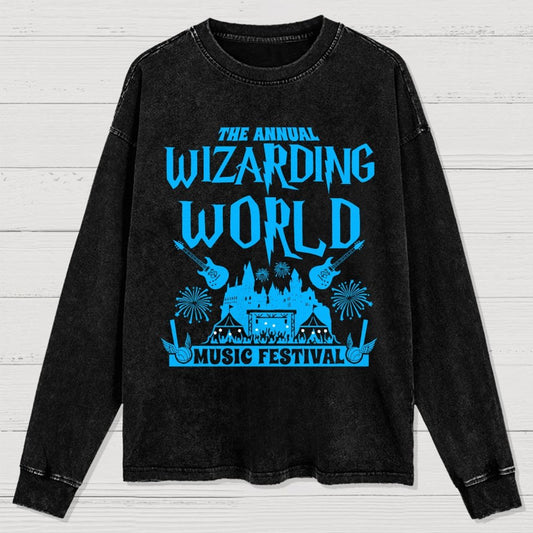 Wizards & Witches Music Festival Washed Long Sleeve Tee
