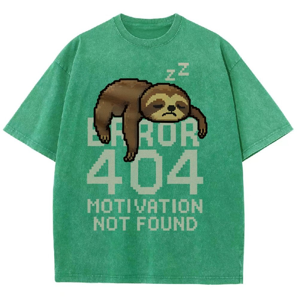 Error 404- Motivation Not Found Vintage Distressed T-shirt