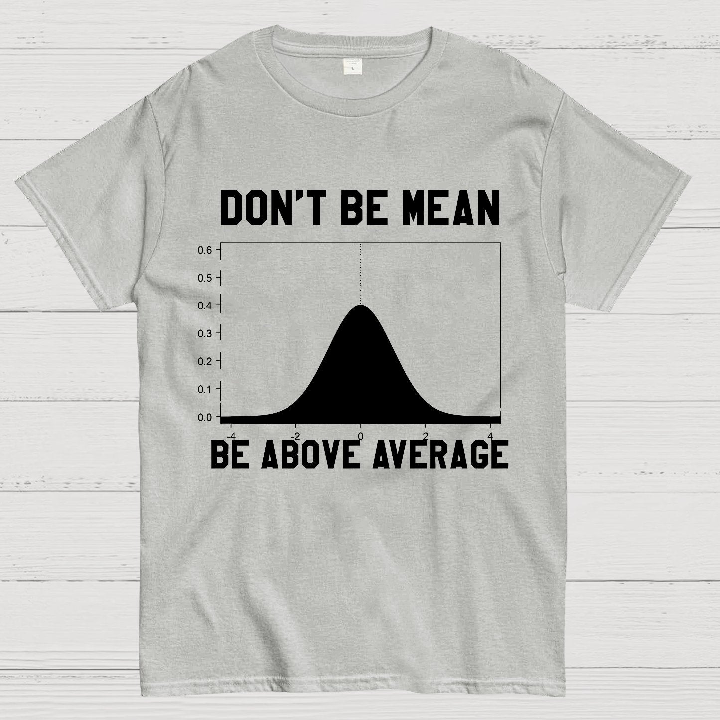 Nerdy Don't Be Mean Be Above Average Science Geek T-Shirt