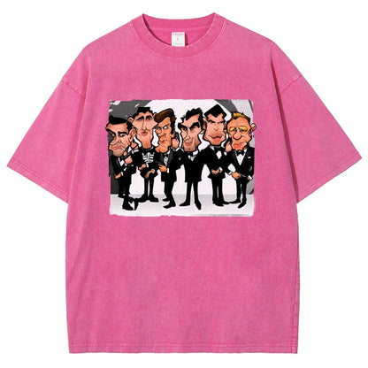 Six Faces One Spy Vintage Distressed T-shirt