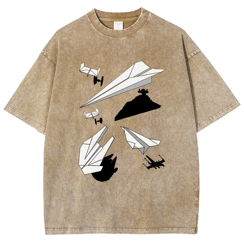 Paper Wars Vintage Distressed T-shirt 2601000782