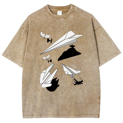 Paper Wars Vintage Distressed T-shirt 2601000782