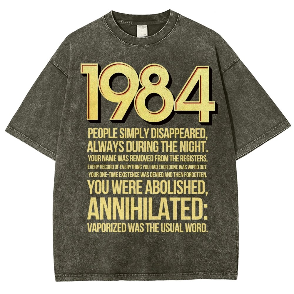 1984-Evaporation-Satire Vintage Distressed T-shirt