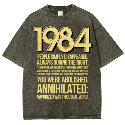 1984-Evaporation-Satire Vintage Distressed T-shirt