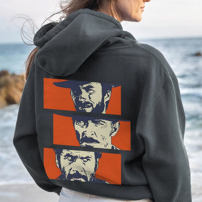 Buono Brutto Cattivo Printed Back Unisex Cotton Hoodie