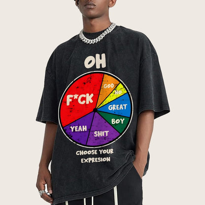Choose You Expression Vintage Distressed T-shirt