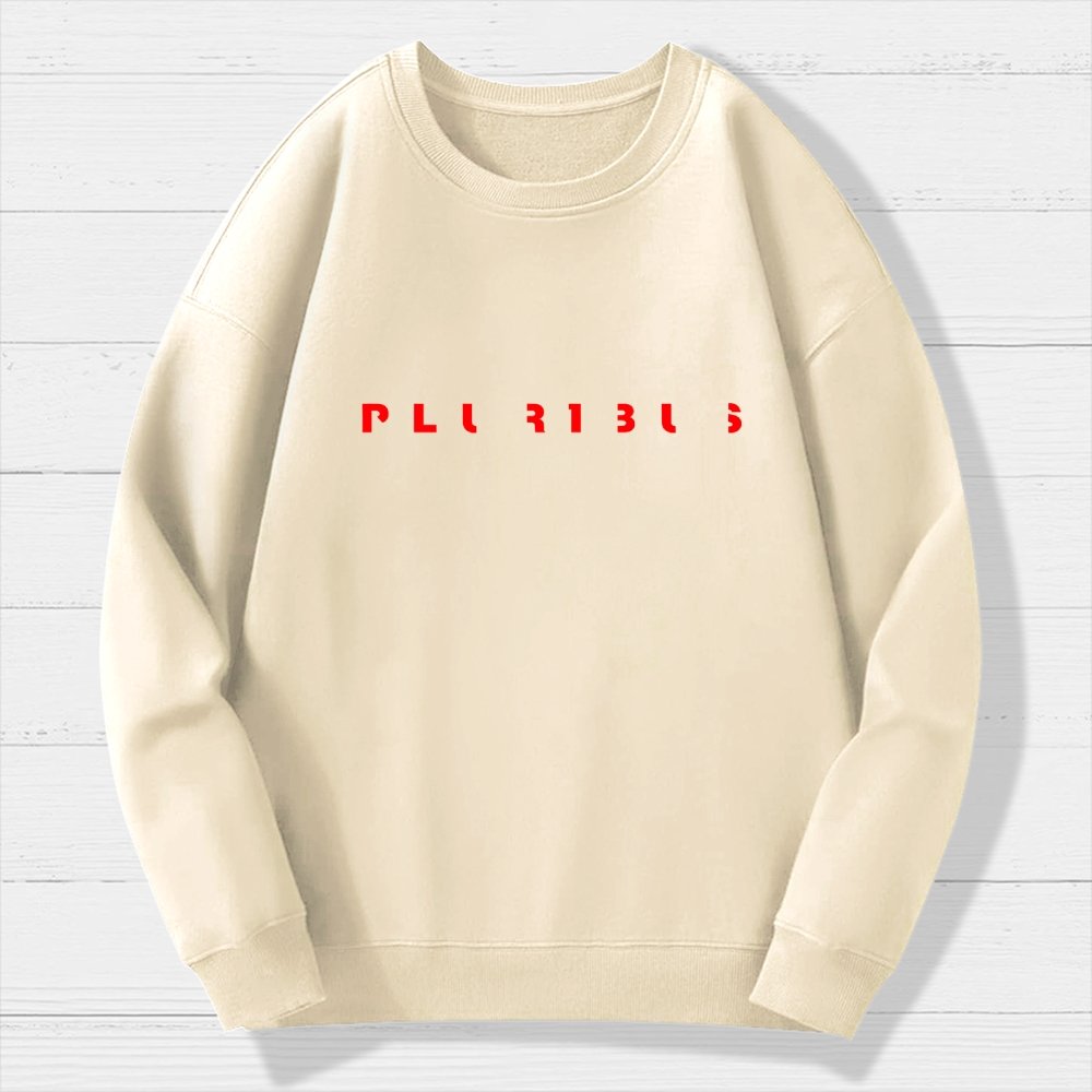 Pluribus Extraterrestrial Minimal Geek Cotton Sweatshirt