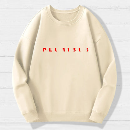 Pluribus Extraterrestrial Minimal Geek Cotton Sweatshirt