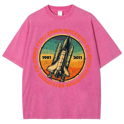 Through Hardship To The Stars Vintage Distressed T-shirt