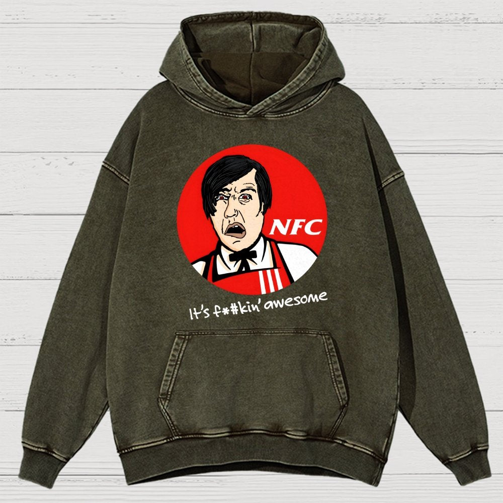 Not Fried Chicken Vintage Distressed Hoodie