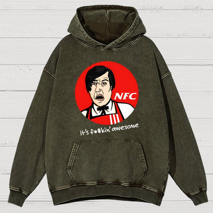 Not Fried Chicken Vintage Distressed Hoodie