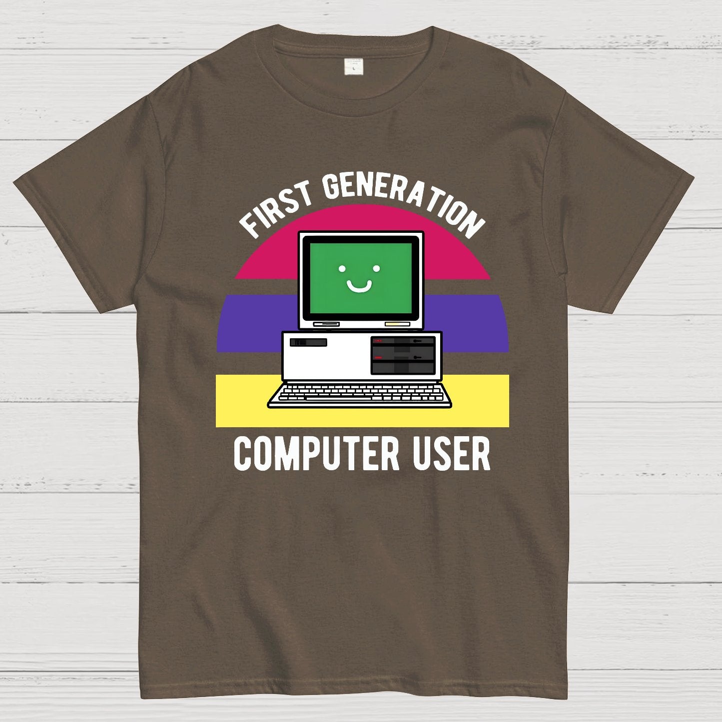 First Generation Computer User Geek T-Shirt