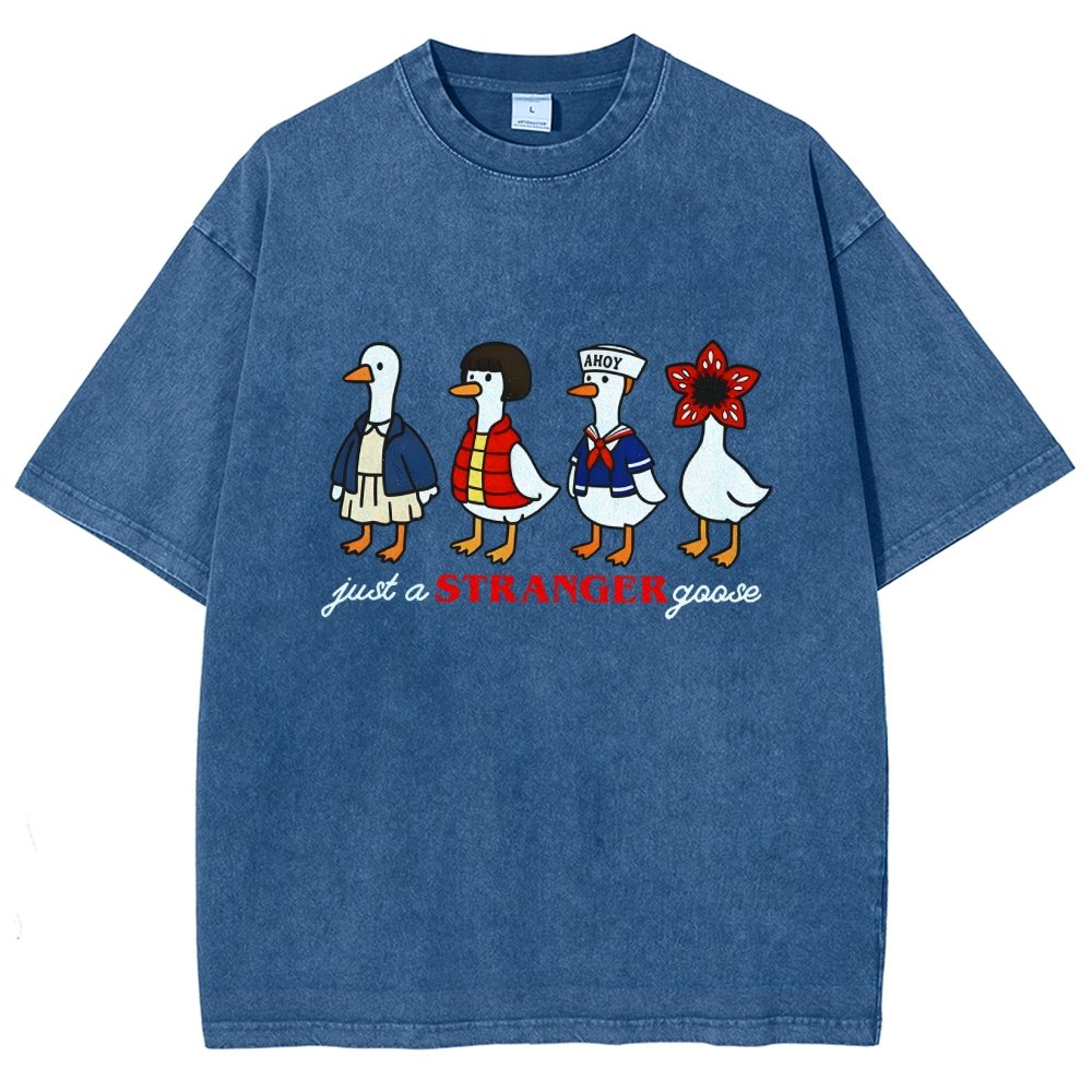 Just a stranger goose Vintage Distressed T-shirt