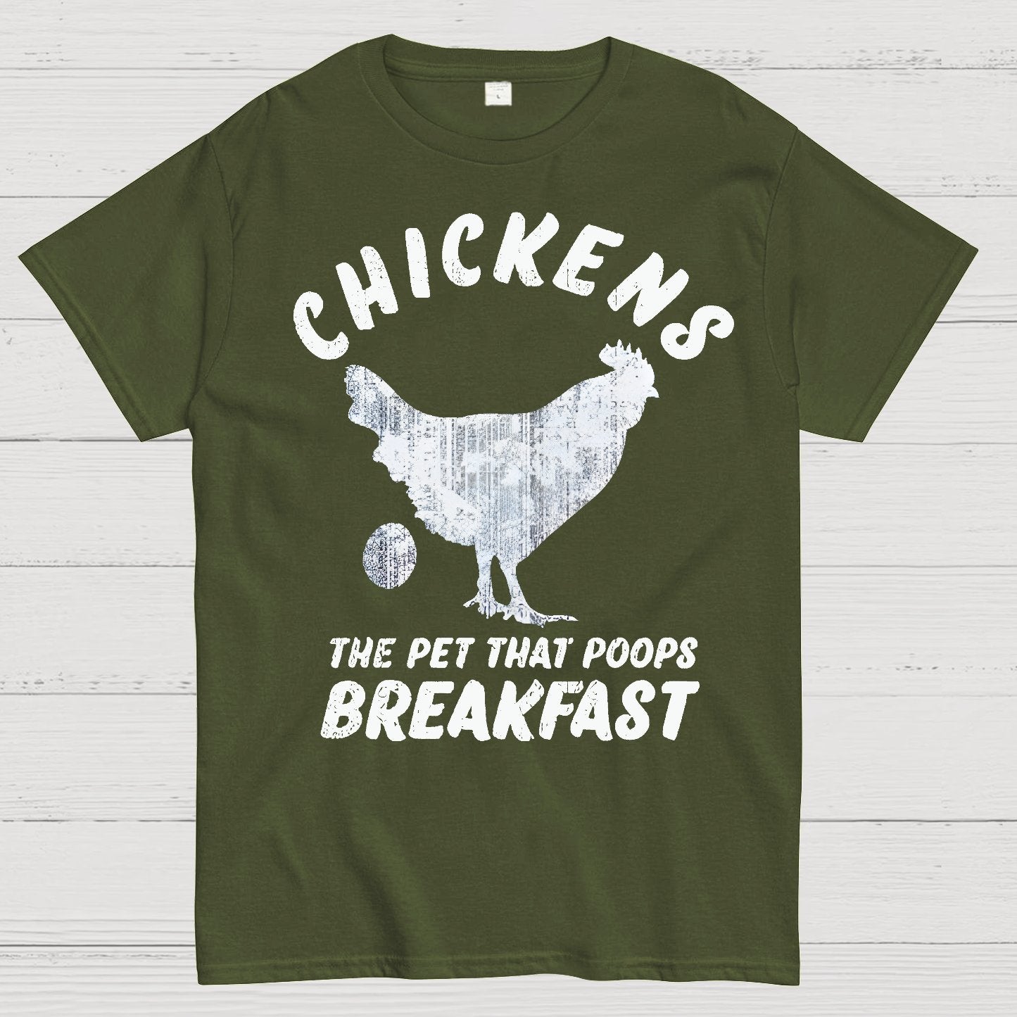 Chickens Poop Breakfast Geek T-Shirt