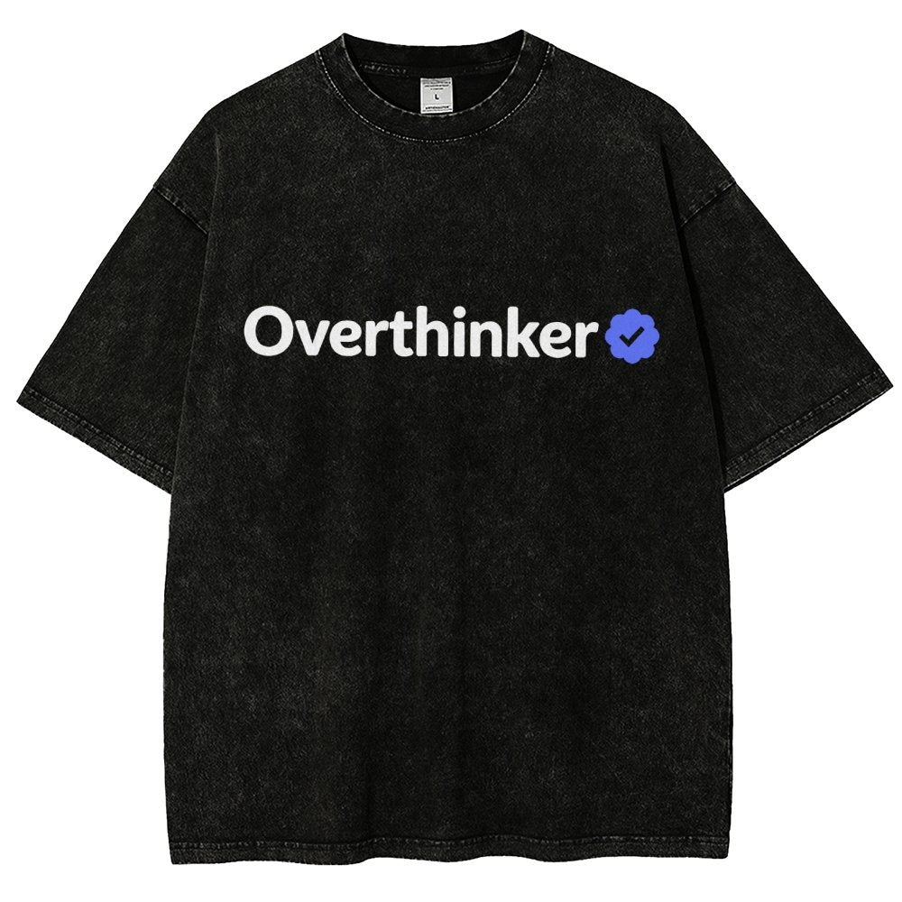Certified Overthinker Vintage Distressed T-shirt
