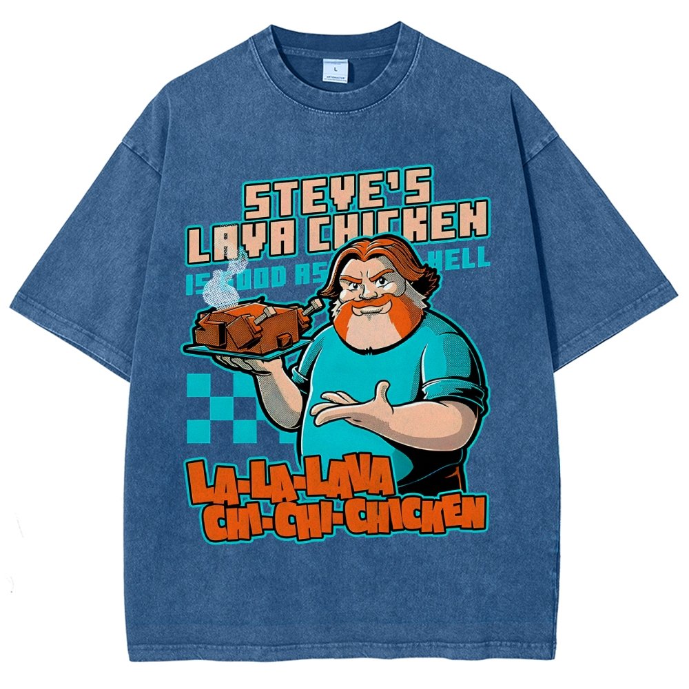 Steve's Lava Chicken Vintage Distressed T-shirt