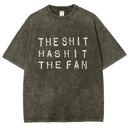The Shit Has Hit The Fan Vintage Distressed T-shirt