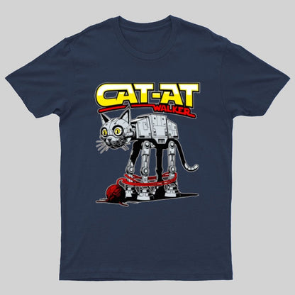 Funny Cat-at Walker， Cat Geeky T-Shirt