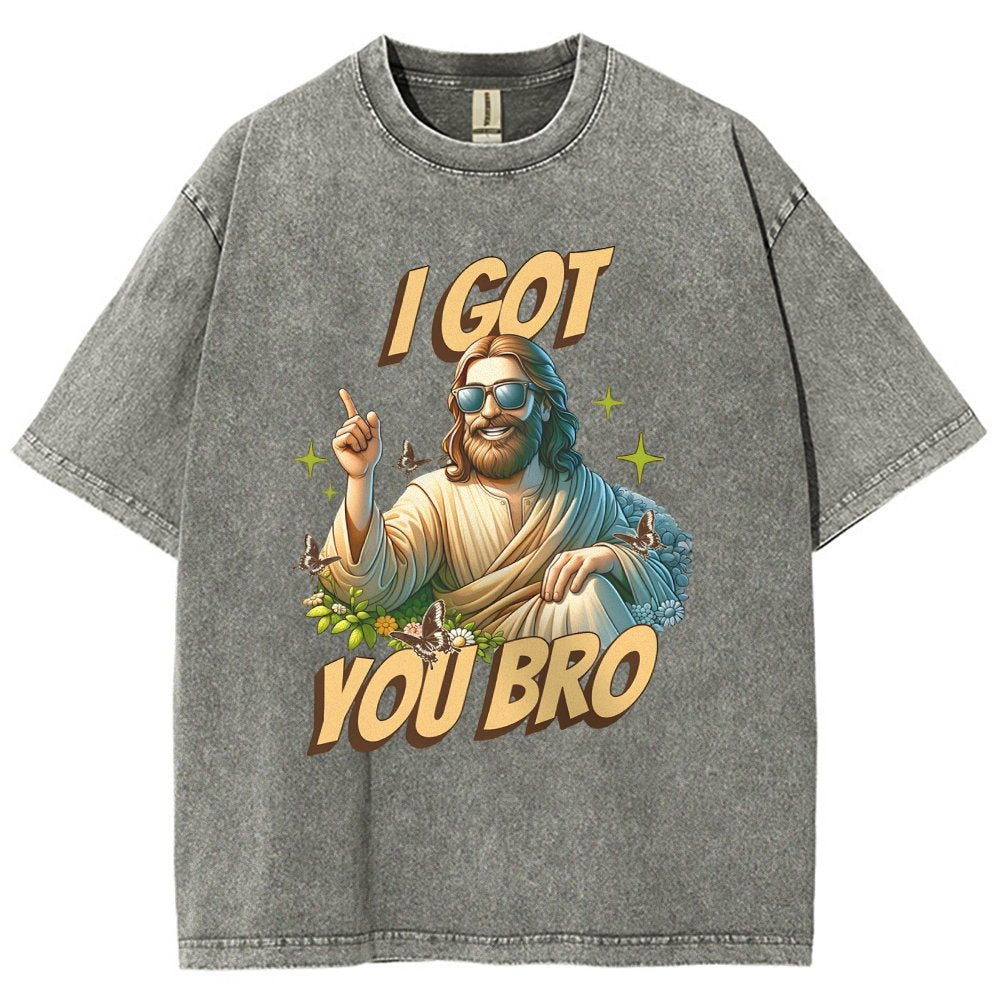 I Got You Bro , Funny Vintage Distressed T-shirt